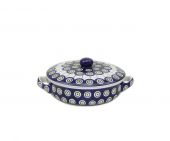 saucepan with a cover - Polish pottery