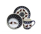 Set for breakfast - Polish pottery